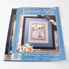 Vintage Lot of 2 Leisure Arts The Magazine June & August 1989 Good