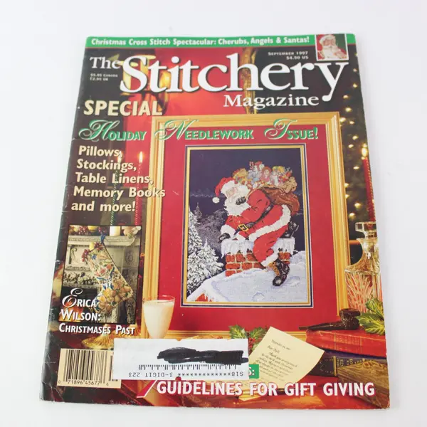 Vintage The Stitchery Magazine Sept 1997 Special Holiday Needlework Issue Good