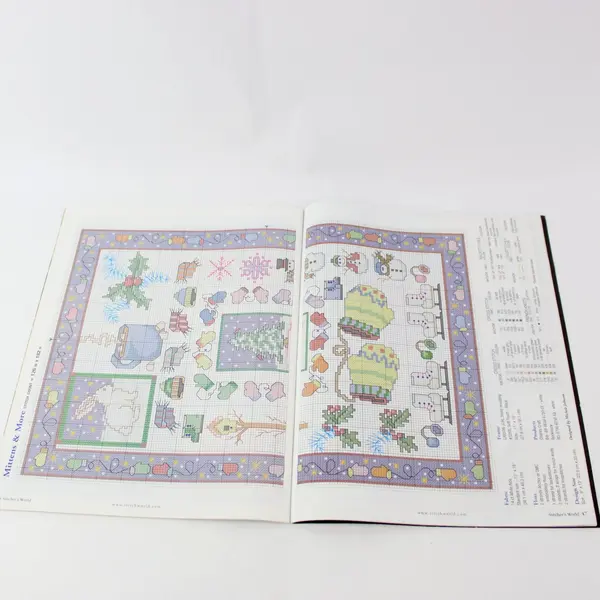 VTG Stitcher's World Magazine Jan 2002 40+ Xmas Projects for Cross-Stitch Good