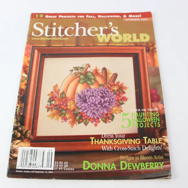 Vintage Stitcher's World Magazine Sept 2005 19 Great Projects for Fall Good