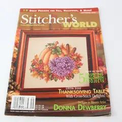 Vintage Stitcher's World Magazine Sept 2005 19 Great Projects for Fall Good