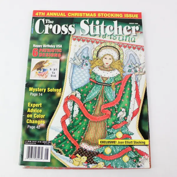 Lot of 3 The Cross Stitcher Magazines April 2005 Aug 2006 & Oct 2007 Good
