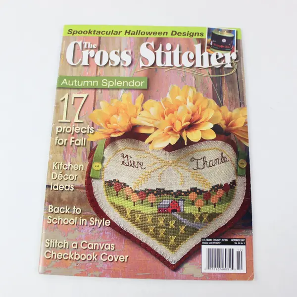 Lot of 3 The Cross Stitcher Magazines April 2005 Aug 2006 & Oct 2007 Good