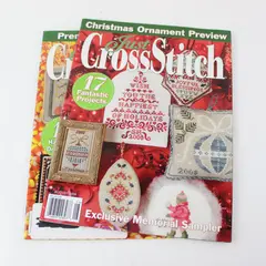 Lot of 2 Just CrossStitch Magazines July/Aug 2008 & Sept/Oct 2008 Good