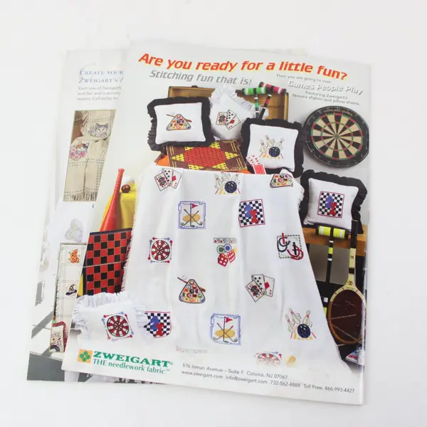 Lot of 2 Just CrossStitch Magazines July/Aug 2008 & Sept/Oct 2008 Good