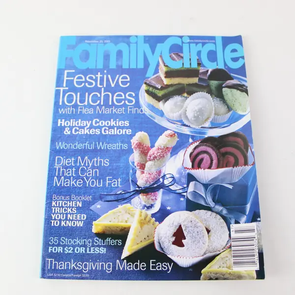 VTG Family Circle Magazine November 25 2003 Festive Touches Flea Market Finds 