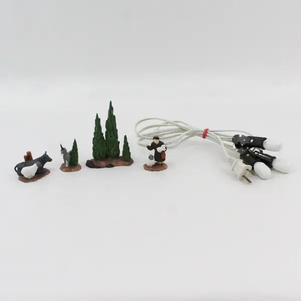 1987 Dept 56 Little Town Of Bethlehem Set Replacement Accessories And Light Cord