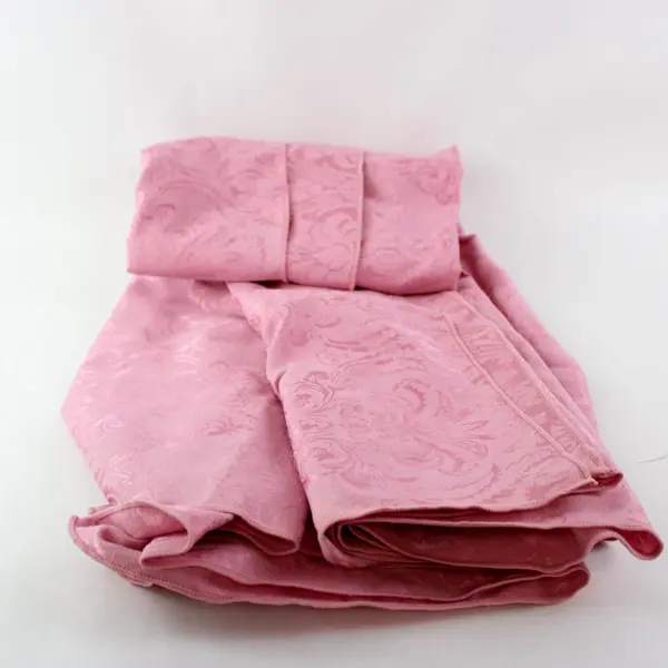 Light Pink Damask Rectangular Tablecloth 60"x100"