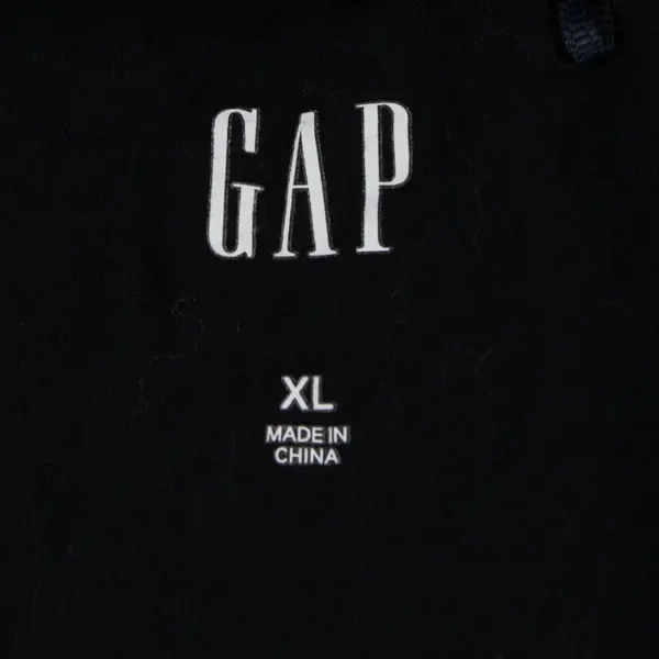 GAP Solid Black Long-Sleeved T-Shirt Women's XL
