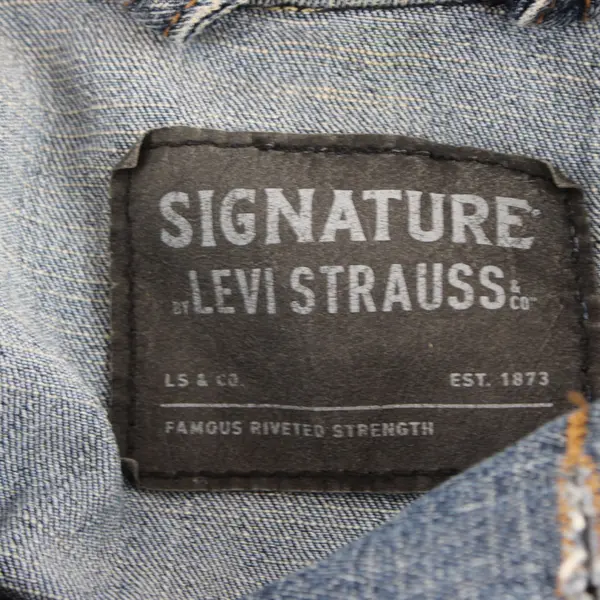 Signature by Levi Strauss Medium Wash Denim Jacket Women's Large