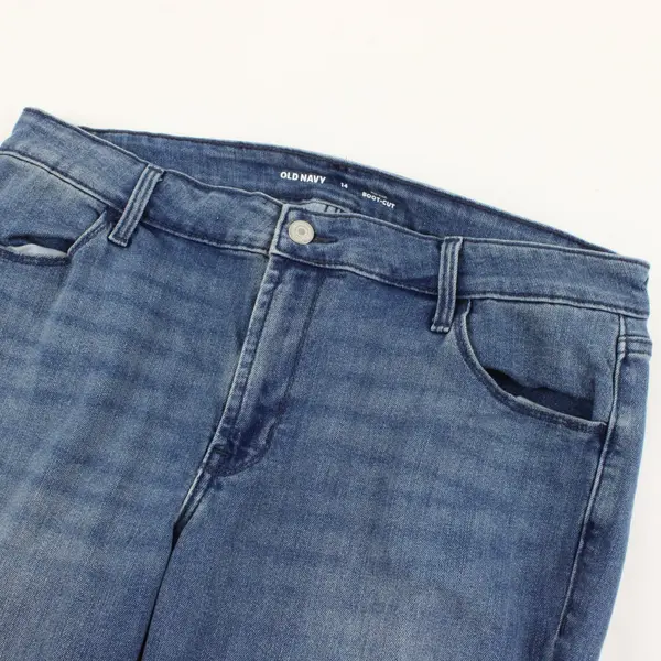 Old Navy Womens Mid-Rise Bootcut Jeans Sz 14 Stretch Casual Blue Denim