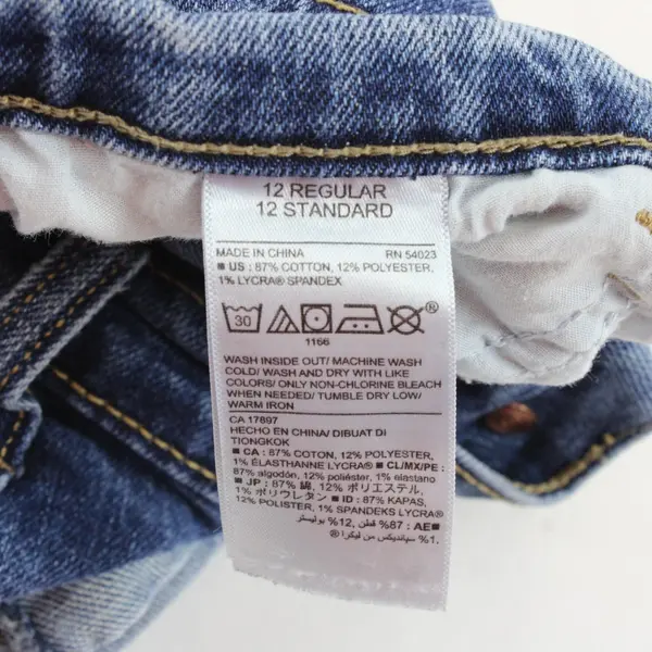 Old Navy Womens Medium Wash Cuffed Denim Jean Shorts Size 12 Blue Mid Rise