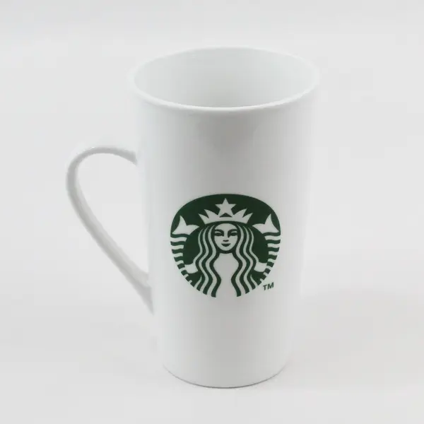 2014 Tall 16 Ounce White Starbucks Logo Ceramic Coffee Mug