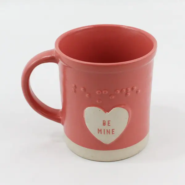 Sheffield Home Pink Valentine's Day Coffee Mug Reading Be Mine