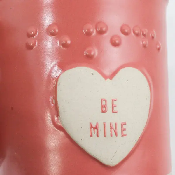 Sheffield Home Pink Valentine's Day Coffee Mug Reading Be Mine