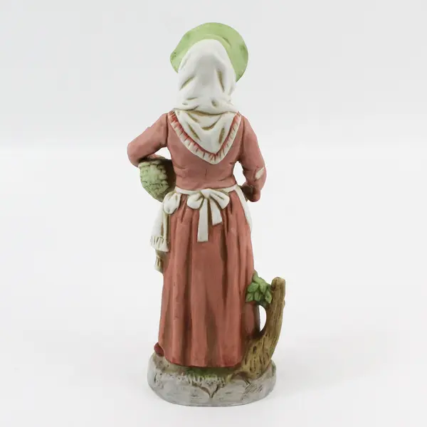 Homco Old Woman With Stick and Potatoes Figurine 8884