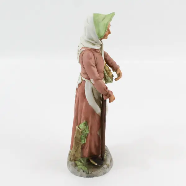 Homco Old Woman With Stick and Potatoes Figurine 8884