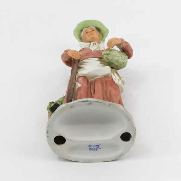 Homco Old Woman With Stick and Potatoes Figurine 8884