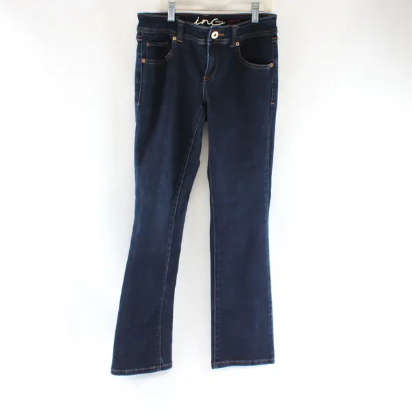 I.N.C. International Concepts Low-Rise Dark Wash Bootcut Jeggings Womens 4S