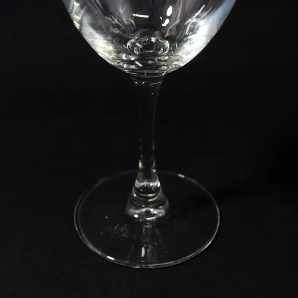 Set Of 4 Clear Crystal Wine Glasses 7.25"