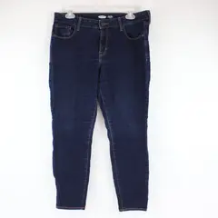 Old Navy Women's Dark Wash Rockstar Super Skinny Mid-Rise Jeans 12P