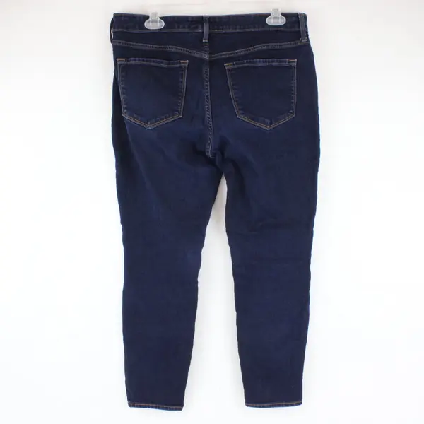 Old Navy Women's Dark Wash Rockstar Super Skinny Mid-Rise Jeans 12P