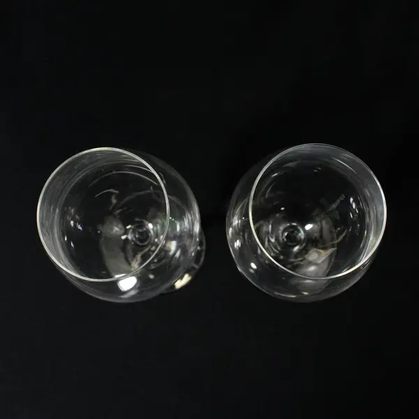 Lot of 2 Riedel Clear Crystal Wine Glasses
