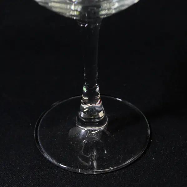 Set of 4 Clear Crystal Wine Glasses 6.75"