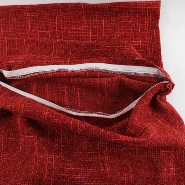 Set of 2 Red Square Throw Pillow Covers 17in