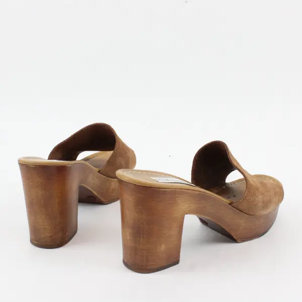 Steve Madden Womens Brown Suede Block Heel Sandals Size 7
