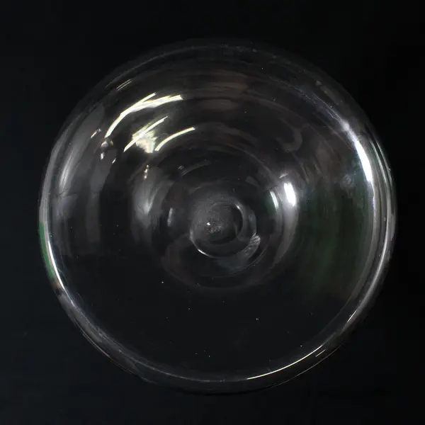 Large Clear Glass Wine Decanter Wide Base Straight Neck 9.5"