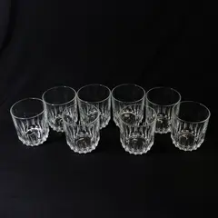 8 Vintage Luminarc Celebrity Clear Old Fashioned  Glasses France⁠ 3.25" 