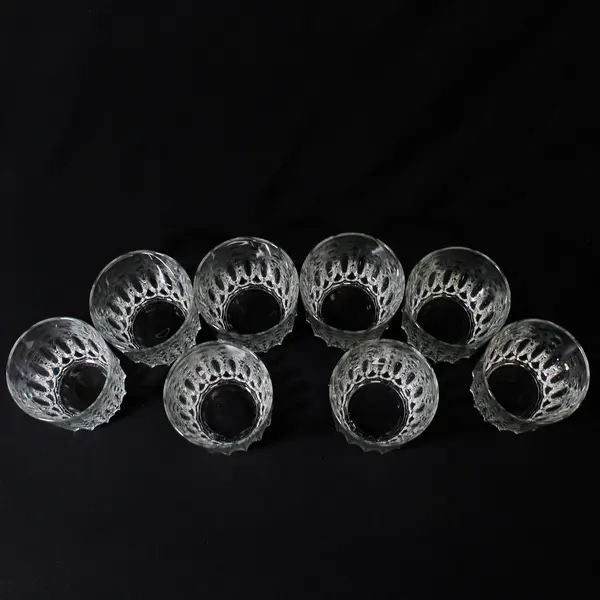 8 Vintage Luminarc Celebrity Clear Old Fashioned  Glasses France⁠ 3.25" 
