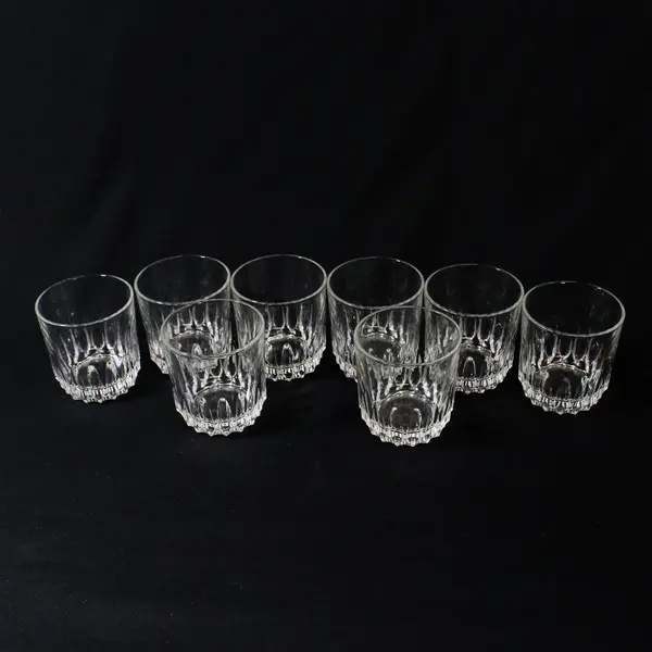 8 Vintage Luminarc France Celebrity Clear Juice Glasses  2.75"