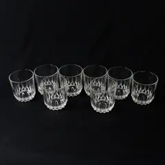 8 Vintage Luminarc France Celebrity Clear Juice Glasses  2.75"