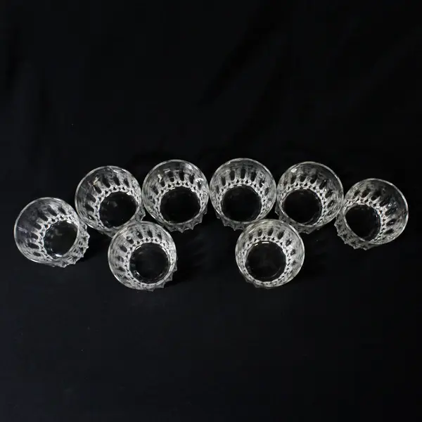 8 Vintage Luminarc France Celebrity Clear Juice Glasses  2.75"