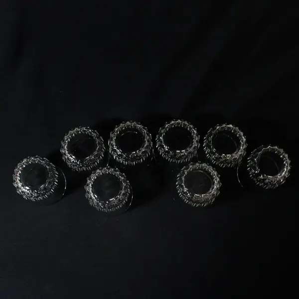 8 Vintage Luminarc France Celebrity Clear Juice Glasses  2.75"