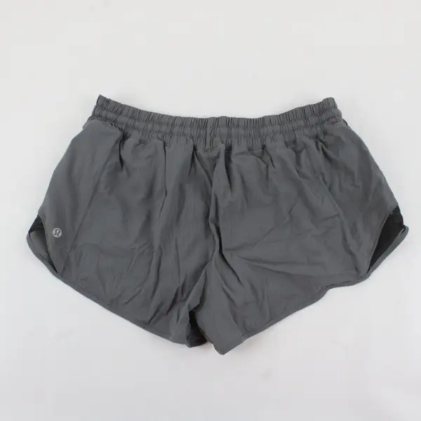 Lululemon Hottie Hot Gray Lined Running Shorts Women Approx S/M