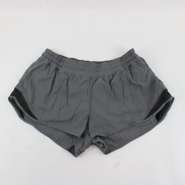 Lululemon Hottie Hot Gray Lined Running Shorts Women Approx S/M