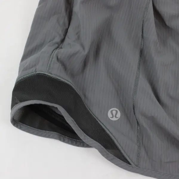 Lululemon Hottie Hot Gray Lined Running Shorts Women Approx S/M