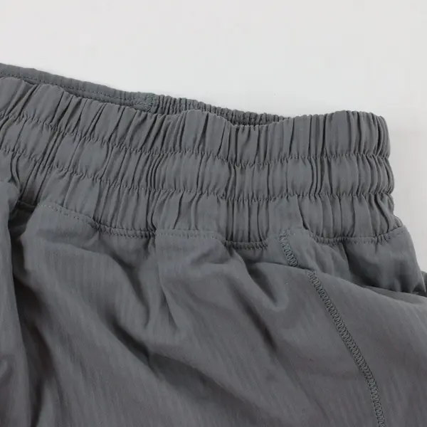 Lululemon Hottie Hot Gray Lined Running Shorts Women Approx S/M