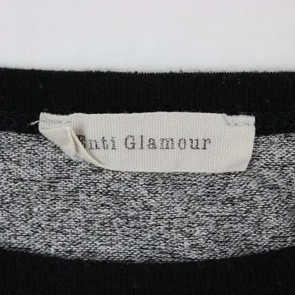 Enti Glamour Womens M Gray Relaxed Fit Long Sleeve Top Black Trim Pocket