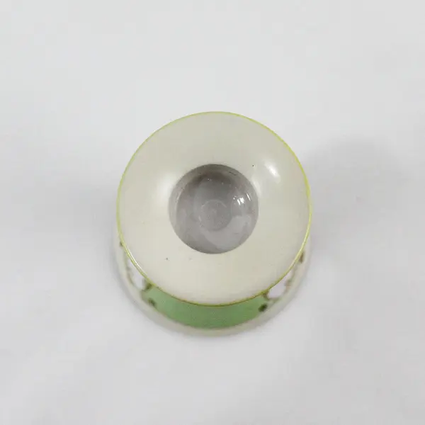 Noritake China Taper Candle Holder Green and White Pink Roses