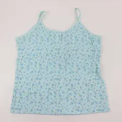 French Dressing Blue Floral Camisole Scoop Neck Spaghetti Strap L