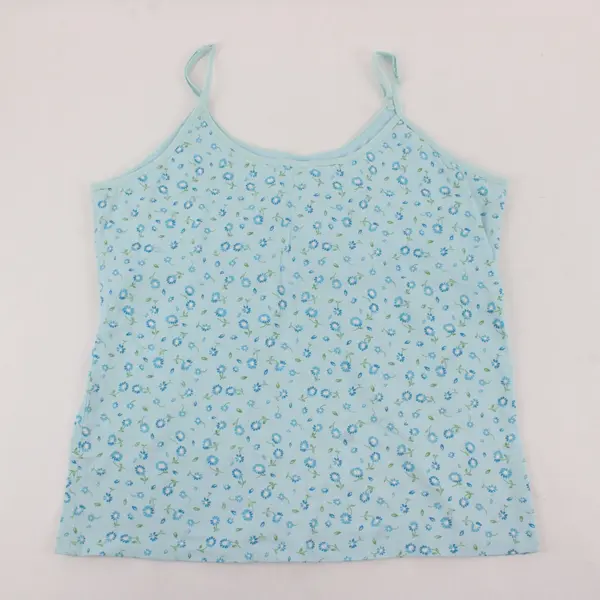 French Dressing Blue Floral Camisole Scoop Neck Spaghetti Strap L