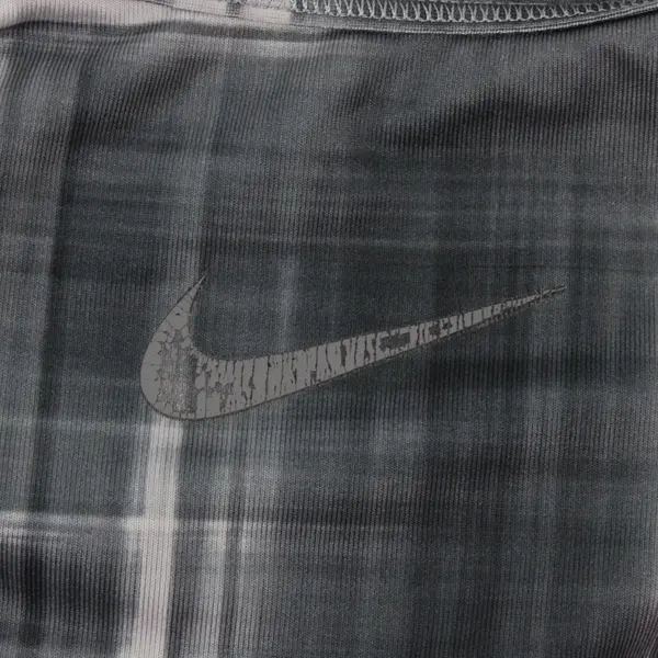 Nike Dri-FIT Grey Plaid Sports Bra Racerback Workout Athletic
