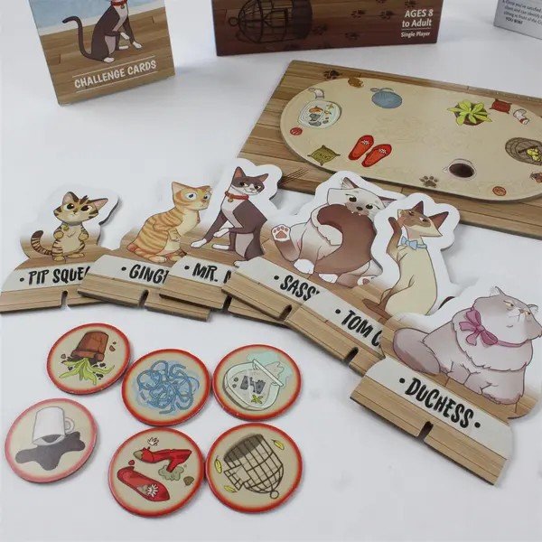 Cat Crimes Logic Brain Board Game 40 Crimes Thinkfun Games Age 8+ Complete