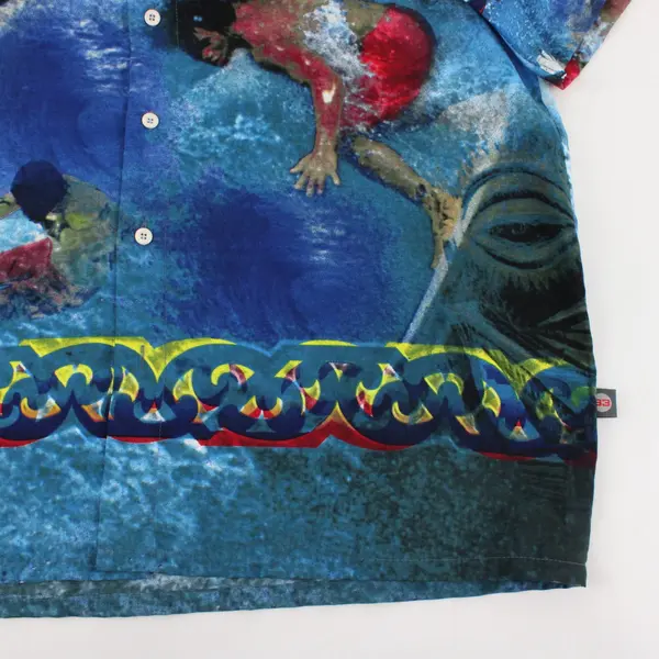Vintage 33 Degrees Surfer Print Button-Up Men's Shirt XL