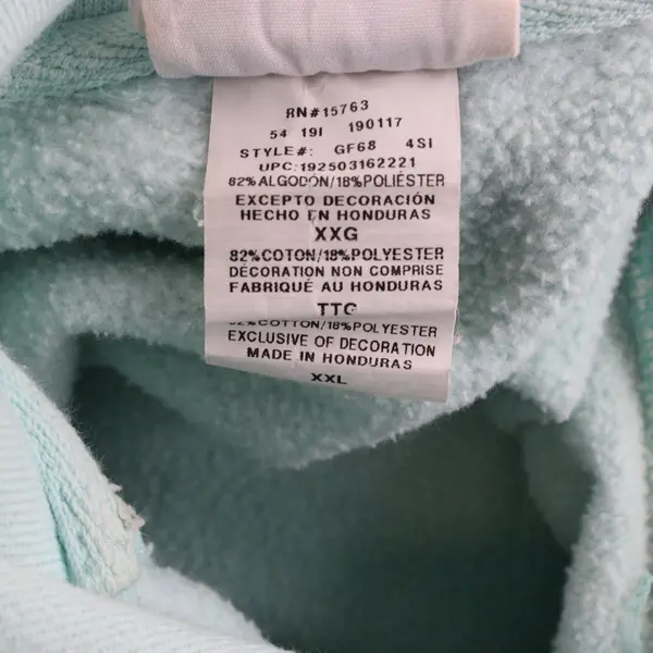 Champion Reverse Weave Mens 2XL Mint Teal Hoodie Pullover