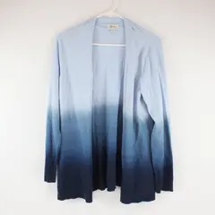 Style & Co Blue Ombre Open Front Cardigan Womens Medium